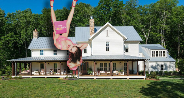 Miley Cyrus and Her Nashville house (credit Instagram and Zillow)