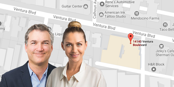 From left: Craig Knizek and Michelle Schwartz of the Agency (credit: Google Maps, The Agency)