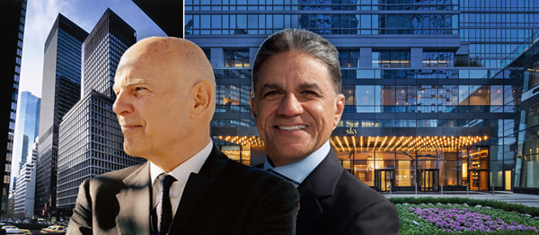From left: 280 Park Avenue, Steve Roth, Joseph Moinian and Sky at 605 West 42nd Street