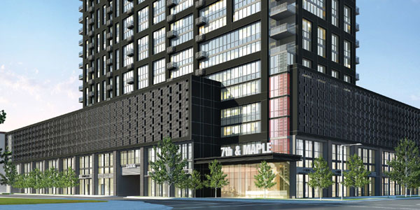 Renderings of 7th &amp; Maple (HPA Architecture)