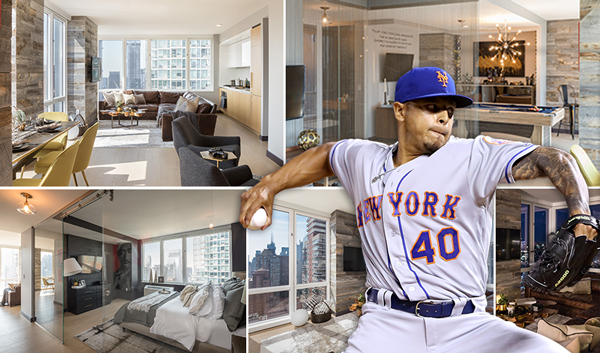 A.J. Ramos (credit: Getty Images) and his apartment at Sky at 605 West 42nd Street