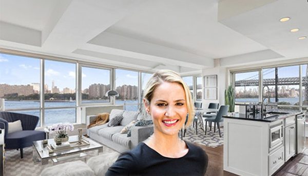 Compass associate broker Kristin Thomas-Senior is alleged to have lied to buyers about views in order to sell her Williamsburg condo. (NY State MLS, Compass)