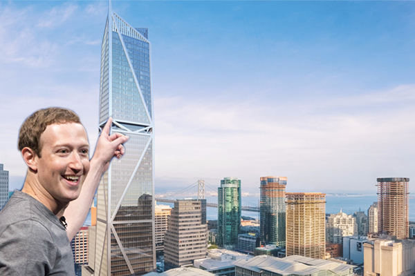 Facebook is leasing 33 floors of 181 Fremont for a new San Francisco office. (Wikimedia Commons/181 Fremont)
