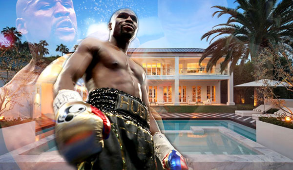 Floyd Mayweather and his Beverly Hills Mansion (Credit: Hilton &amp; Hyland, Getty)