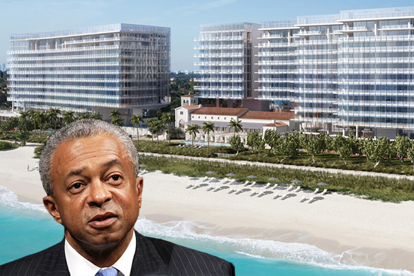 Four Seasons Residences at The Surf Club, Inset: Stanley O'Neal (Credit: Getty Images)