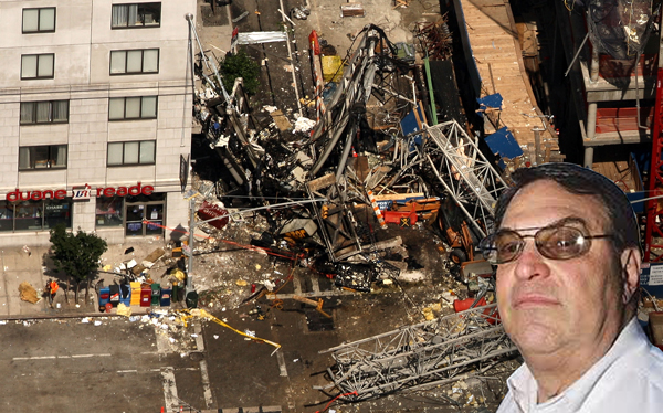 James Lomma and the site at 33 East 91st Street (Credit: Getty Images)