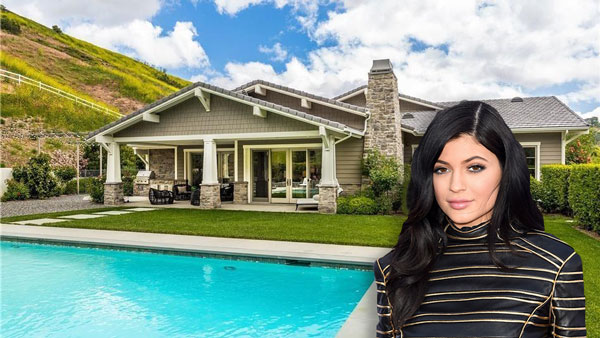The house on Scott Robertson Road, and Kylie Jenner (Zillow, Disney Flickr)