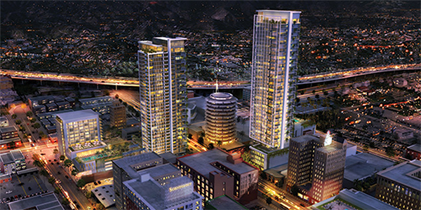 Rendering of Millennium Hollywood (Handel Architects)