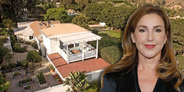 Property on the Pacific Coast Highway, and Peri Gilpin (Redfin/Getty)