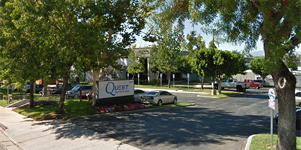Quest Nutrition's City of Industry facility (Google Maps)