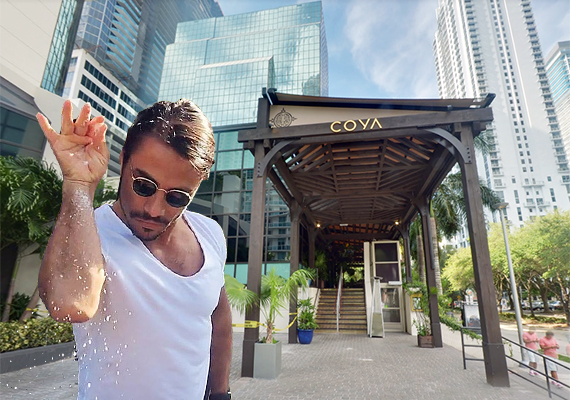"Salt Bae" and Coya Miami's former space