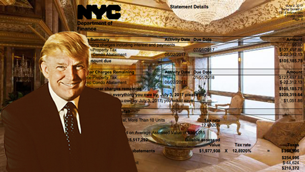 President Donald Trump and his Fifth Avenue penthouse