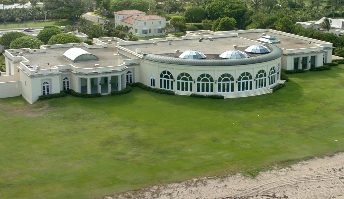 Donald Trump purchased this mansion at 515 N. County Road in 2004 and sold it in 2008 for a recorded $95 million to Russian businessman Dmitry Rybolovlev. The mansion was demolished in 2016 and the land was subdivided into three lots. (Credit: Jeffrey Langlois / Palm Beach Daily News)