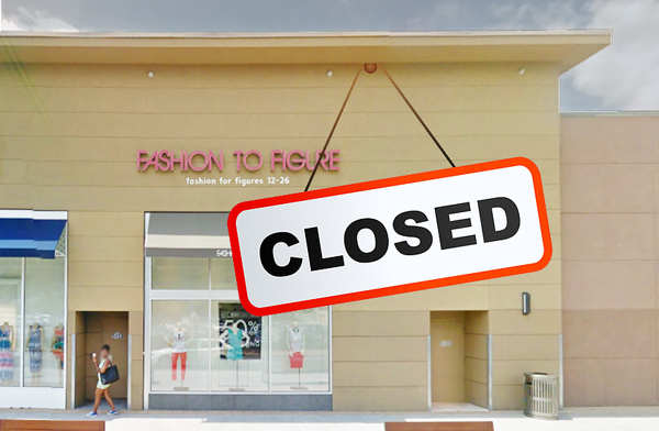 The permanently closed Fashion to Figure at 5160 Xavier Drive in the Bronx (Credit: Google Maps)