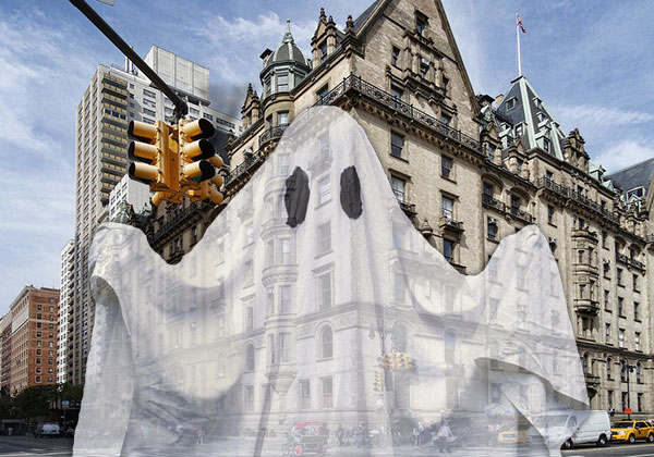 The Dakota and a ghoul (credit: iStock)