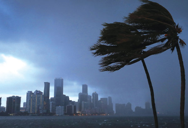 Miami during Hurricane Irma