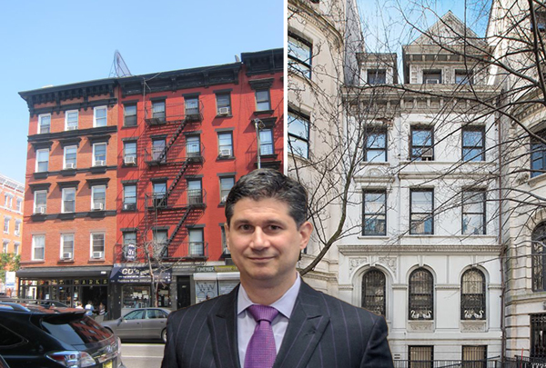 From left: 128-130 1st Avenue, Hubb NYC's Johnny McCarthy and 16 East 82nd Street