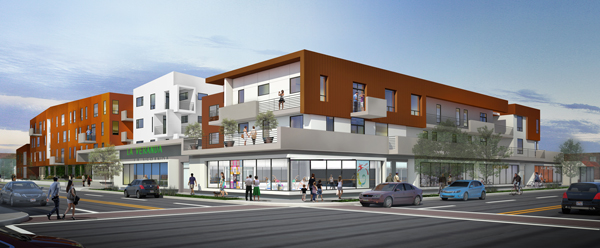 Coming to Boyle Heights in Los Angeles in 2020, Abode’s La Veranda will include 77 affordable family homes at 2420 East Cesar E. Chavez Avenue.