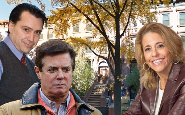 From left: Brad Zackson, Paul Manafort, 377 Union Street and Pam Liebman (Credit: Getty Images, Google Maps and Larry Ford)