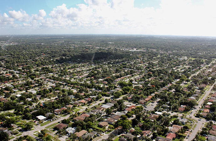 Aerial of Miami-Dade County