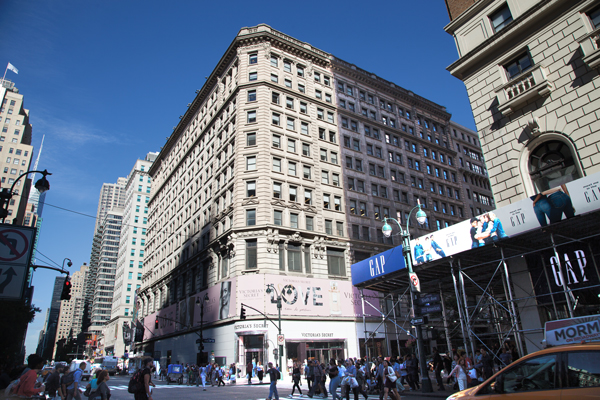 Two Herald Square, which sits on Broadway between 34th and 35th streets