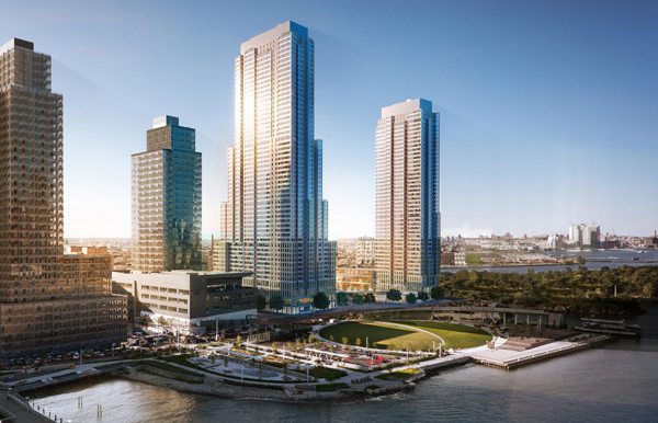 Rendering of Hunters Point South (Credit: ODA)