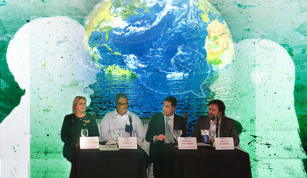 Panel from left: Veronica Birch Flores, Ford Gibson, Bernie Navarro and Mitch Sinberg