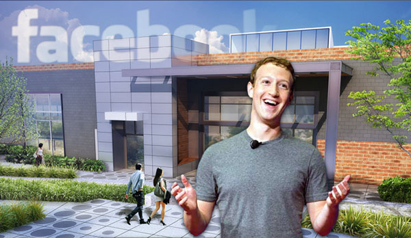 Rendering of The Mix at Harman Campus with Mark Zuckerberg (Credit: CBRE)