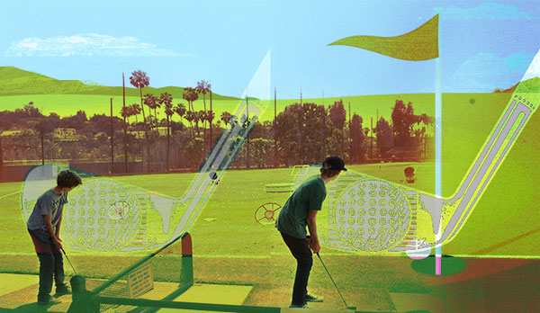 Weddington Golf &amp; Tennis course at 4141 Whitsett Avenue in Studio City (Photo illustration. Credit: Weddington Golf &amp; Tennis, Getty Images)