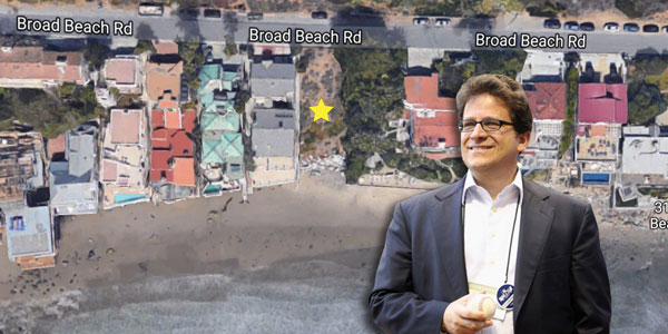 Property on Broad Beach, with Mark Attanasio (Google Maps/Getty Images)