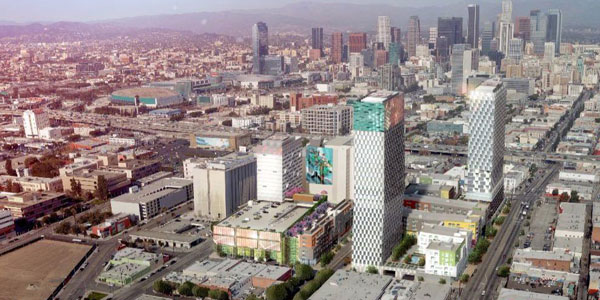 2014 rendering of the mixed-use project (Gensler + Patterns)