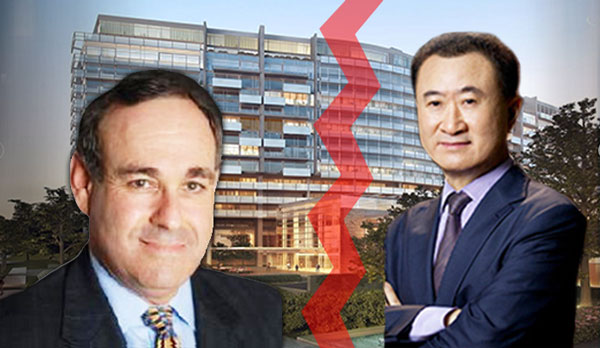 One Beverly Hills project. From left: Jay Newman of The Athens Group, Wang Jianlin of Wanda Group. (Credit: onebeverlyhills.com, LinkedIn, Wanda Group)