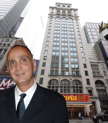 220 West 42nd Street and Steven Elghanayan (Credit: Getty Images)