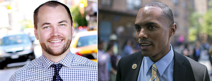 City Council members Corey Johnson and Ritchie Torres
