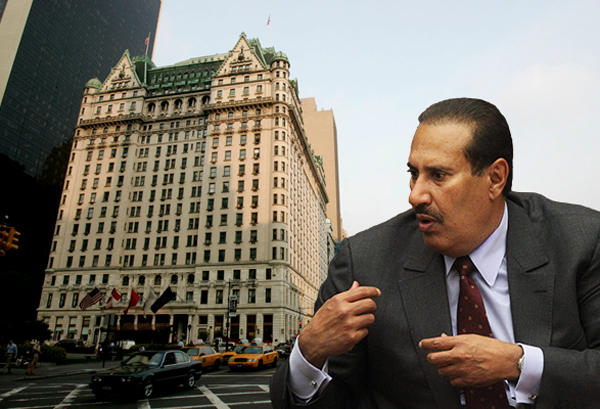 Hamad Bin Jassim and the Plaza Hotel (Credit: Getty Images)