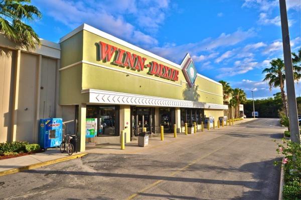 The vacated Winn-Dixie supermarket at Riverwalk Plaza in Boyton Beach