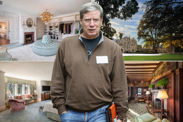 Stanley Druckenmiller and 9 Sabine Farm Road (Credit: Getty Images and Sotheby's)