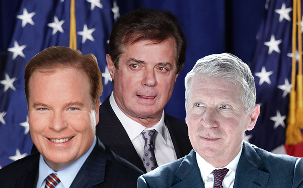 Steve Calk, Paul Manafort and Cy Vance (Credit: Getty Images and Studio Scrivo)