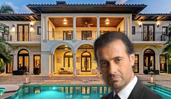 Charles Fouad Mejjati Alami and the Sunset Islands mansion at 1525 West 24th Street (Credit: LinkedIn, Redfin)
