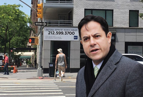 Dan Garodnick and a vacant storefront on the Upper East Side