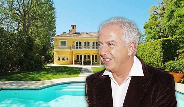Paul Marciano and the property on Hartford Way (Credit: Getty Images MLS, Zillow)