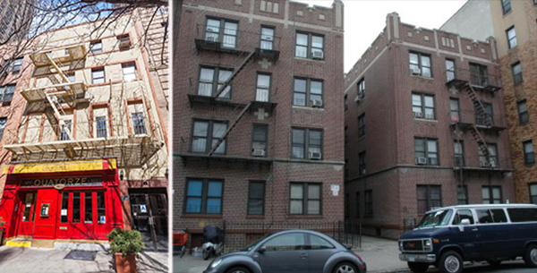 From left: 323 East 79th Street and 558 Parkside