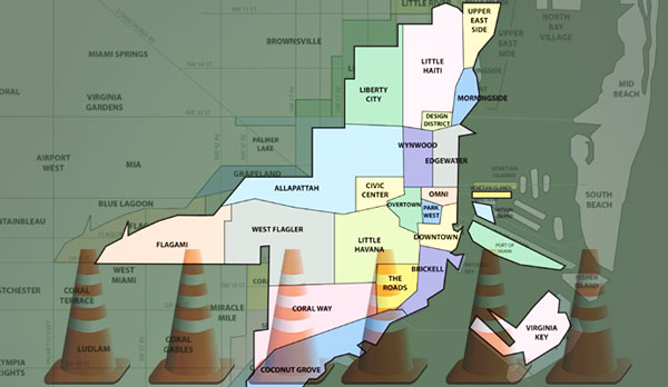 Miami neighborhoods map (Credit: Wikimedia Commons)