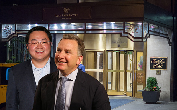 From left: Jho Low, Steve Witkoff And The Park Lane Hotel (Credit: Getty Images)