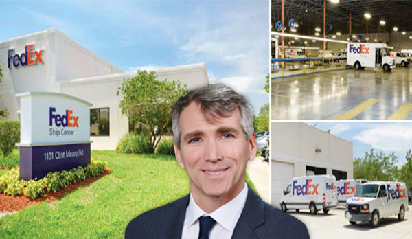 1101 Clint Moore Road and Robert G. Fordi, CEO of Realterm Logistics (Credit: Relaterm)