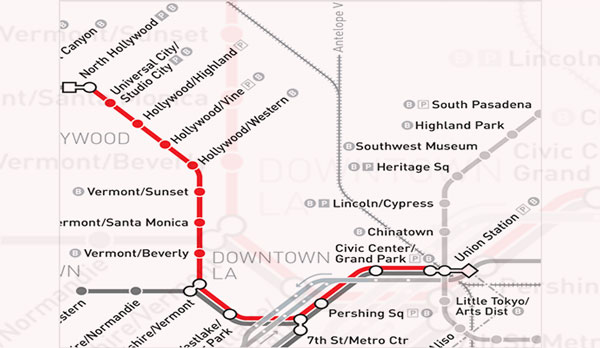 Los Angeles Red Line Metro (Credit: Metro)
