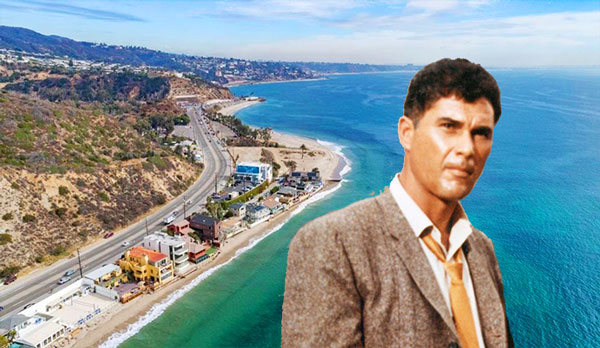 Robert Colbert and his Malibu property (Credit: Redfin, Getty Images)