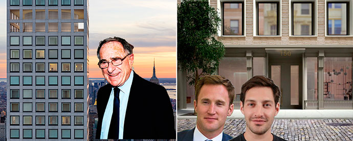 from left: Harry Macklowe with 432 Park and KUB Capital's Shawn Katz and Roger Bittenbender with 150 Wooster