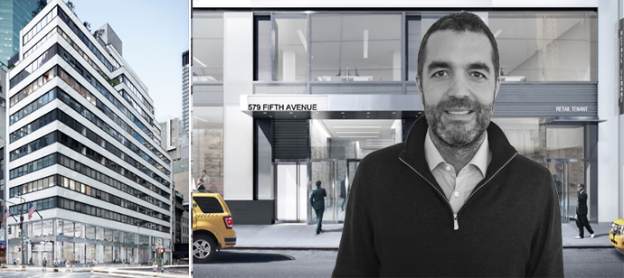 579 Fifth Avenue and Eleven James CEO Olivier Reza (Credit: Stawski Partners and Eleven James)