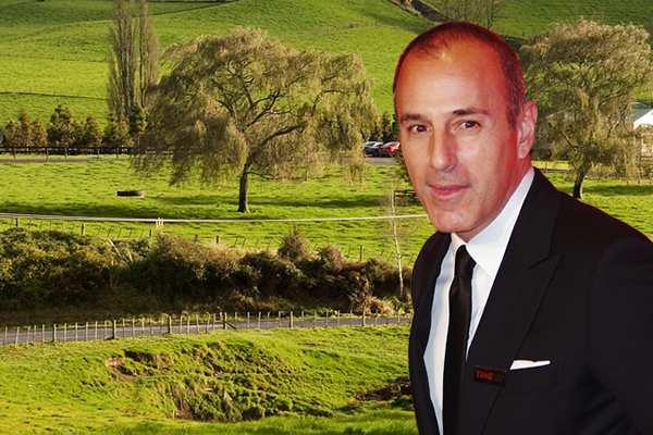 (Credit: photo of Lauer by David Shankbone/Wikimedia Commons; photo of southern New Zealand by Jorge Royan)